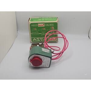 ASCO 8262B208 Solenoid Valve Brass 2-Way Red-Hat Series